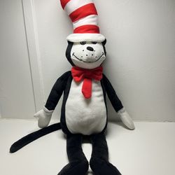 Dr. Seuss "The Cat In The Hat" Plush Soft Kohls Cares stuffed toy 18” tall