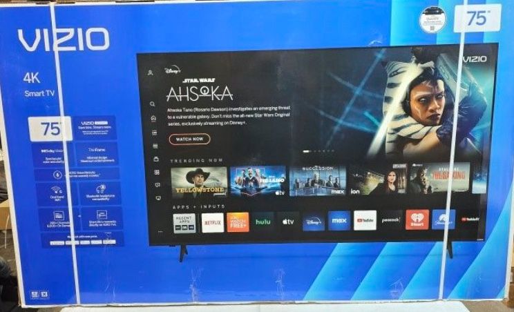 75 Tv $55 Down On Finacing Free Delivery 6 Month Warranty. 75 Tv Vizio Smart 4k Hdtv