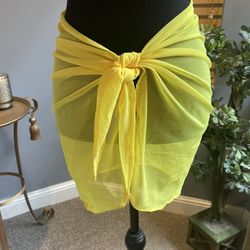 Bikini Cover Up Neon Yellow