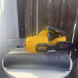 DEWALT 60V MAX 125 MPH 600 CFM Brushless Cordless Battery Powered Handheld Leaf Blower(tool Only)