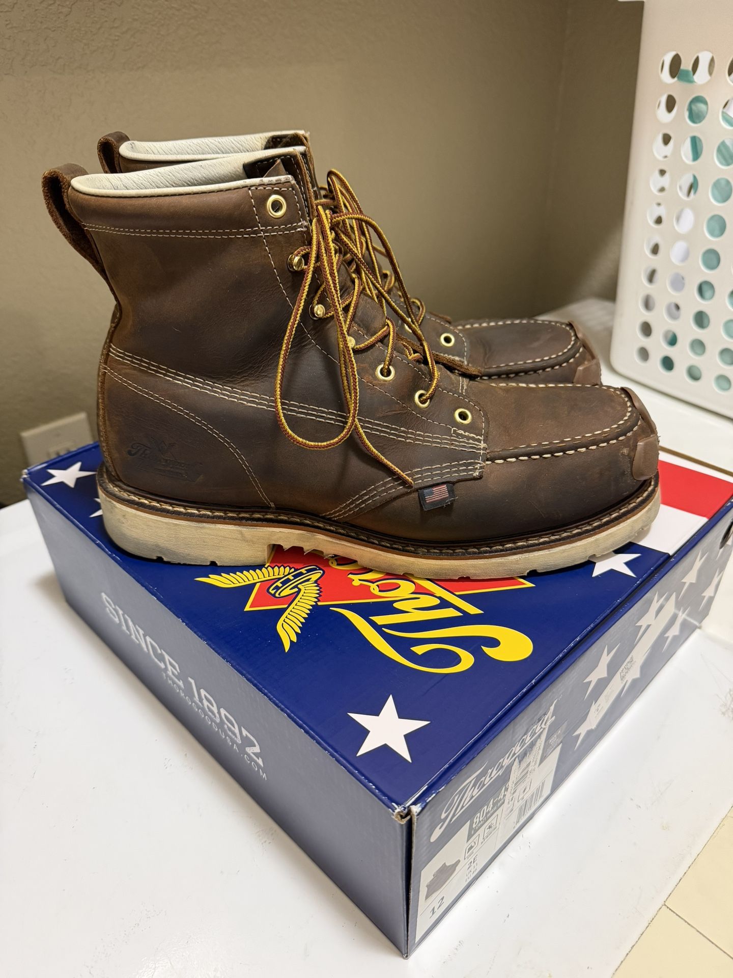 Thorogood Steel Toe Boots 12 Wide