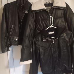 Women's Leather Sweater