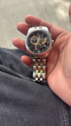 Citizen Men’s Eco Drive Calibre 8700 Alarm P,calendar Two Tone Watch BL8004-53E TRADES TRADES