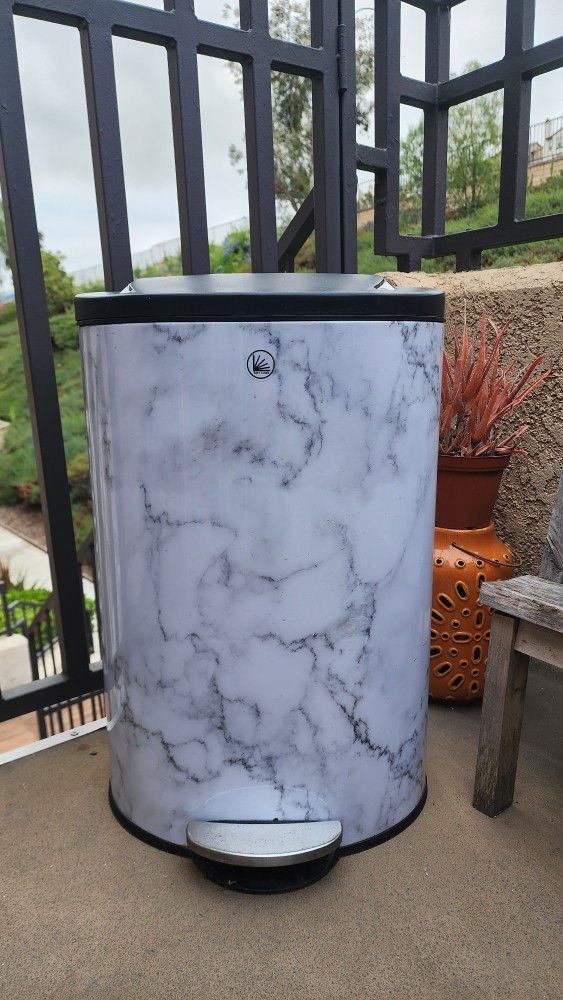 Metal Trash Can