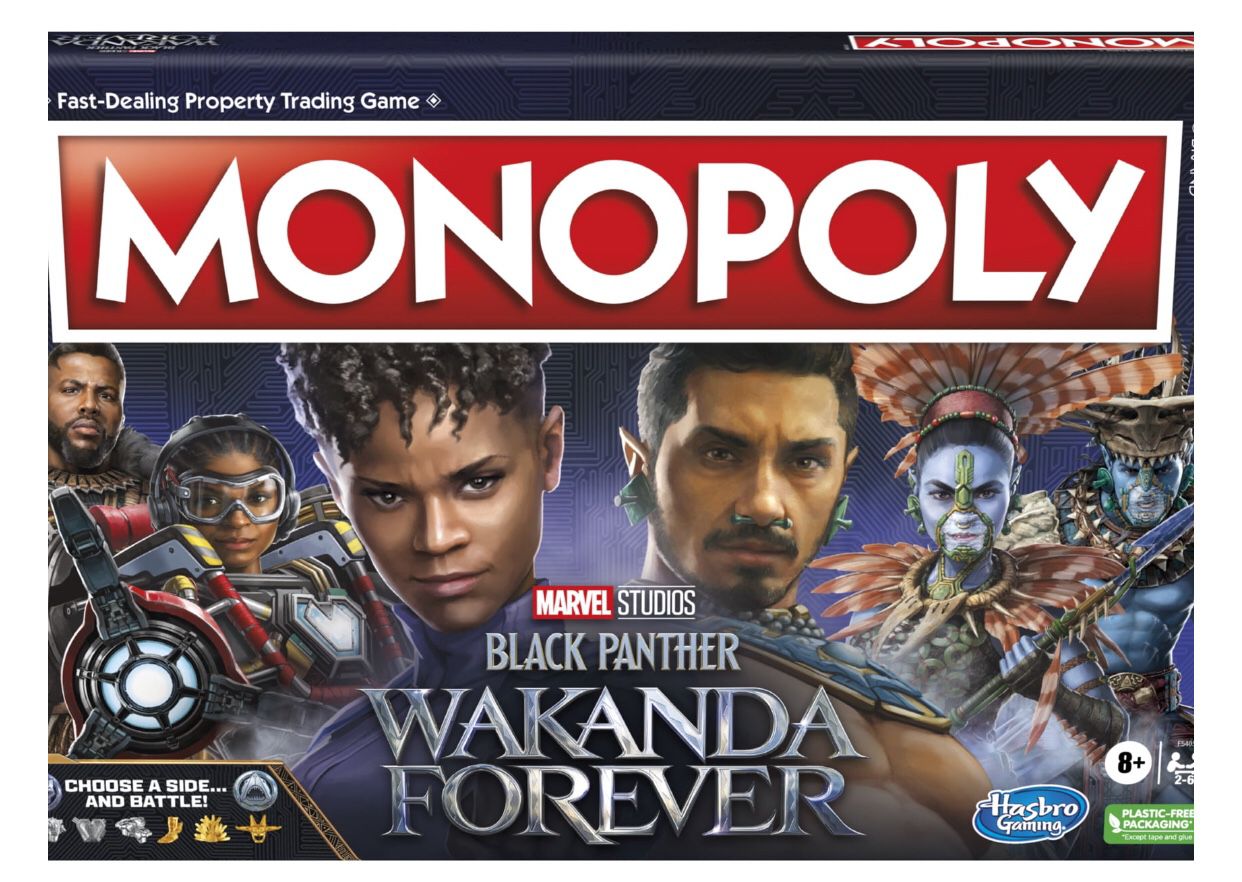 Monopoly: Marvel Studios' Black Panther: Wakanda Forever Edition Board Game- NEW