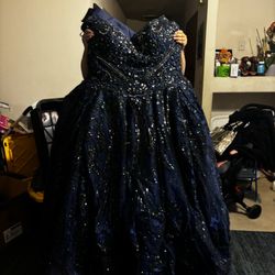 Royal Blue Quinceañera Dress
