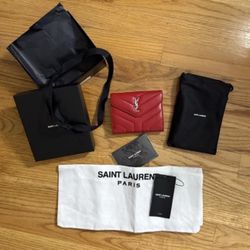 Authentic YSL Leather Wallet
