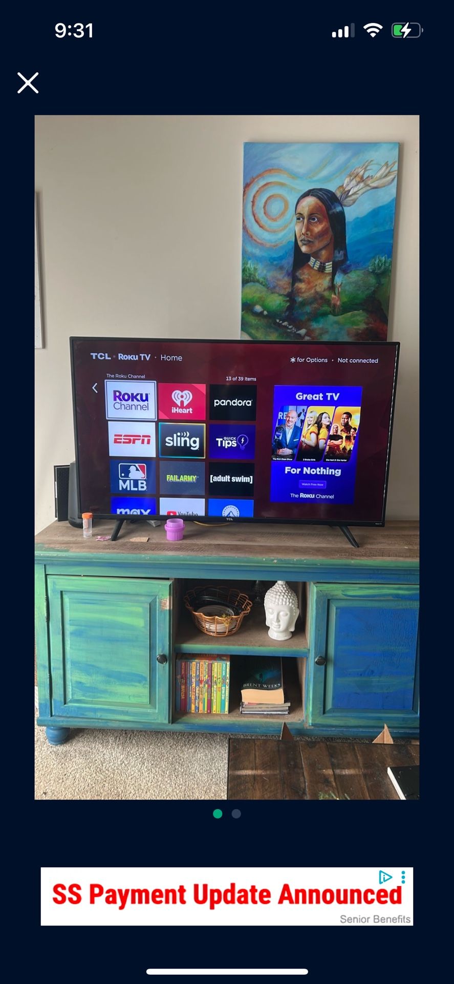 50 Inch TCL Smart TV