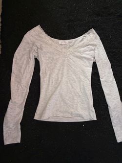 light gray long sleeve