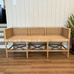 Wicker bench