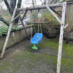 Wooden A-frame Swing 