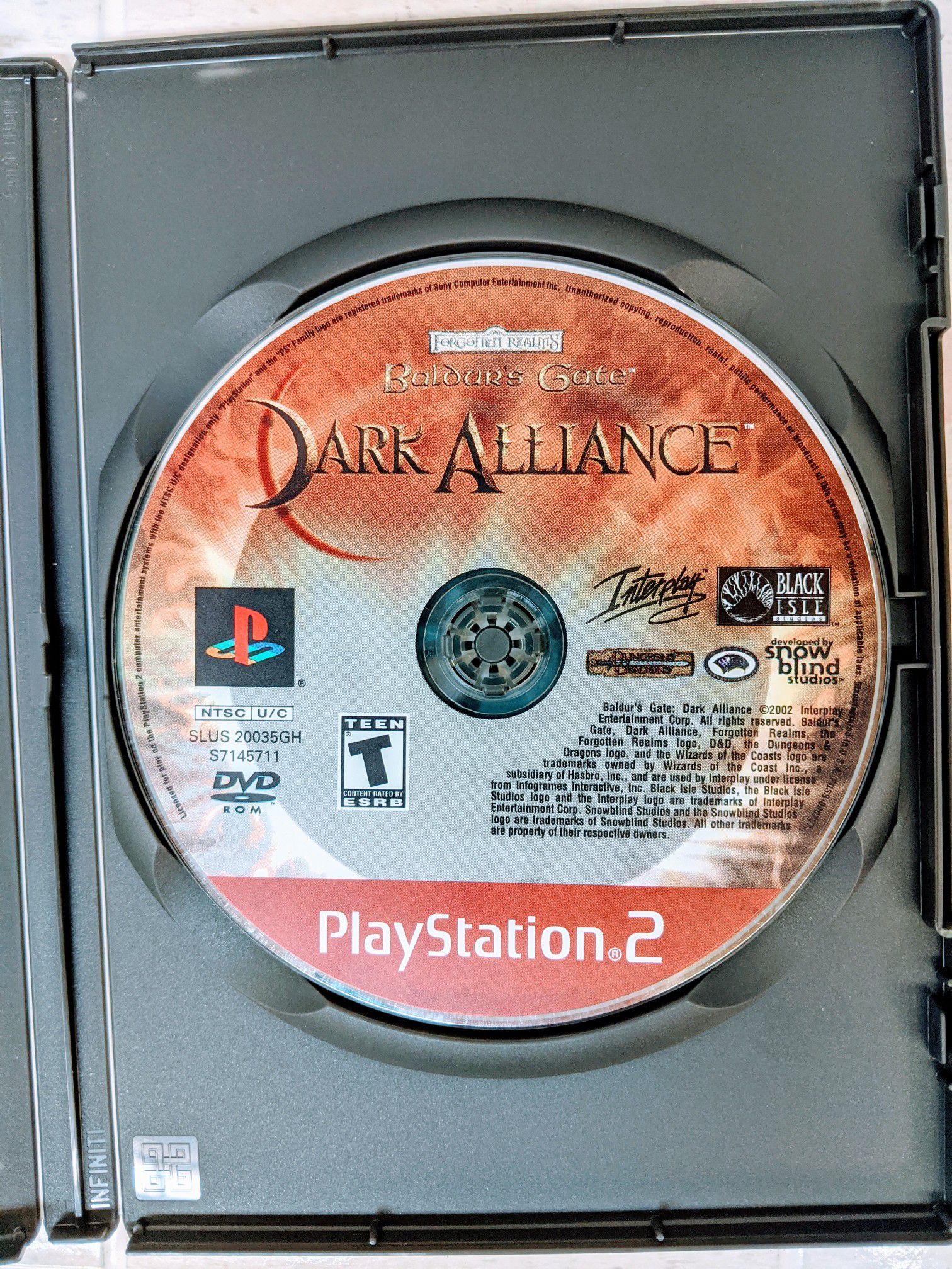 Dark Alliance PlayStation 2 PS2
