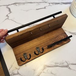 Wall Mounted Entryway Organizer - Key Rack/mail Holder/accessories Holder