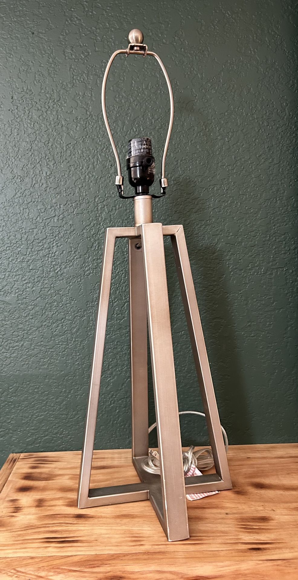 Brushed Metal Lamp