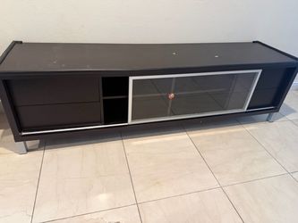 71" black tv stand