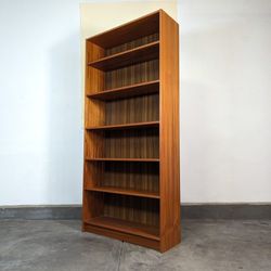 Danish Vintage Mid Century Modern Teak Bookcase