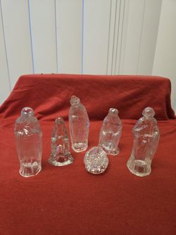 Glass  Small Christmas Nativity Scene/ Nacimiento De Vidrio Chiquito 