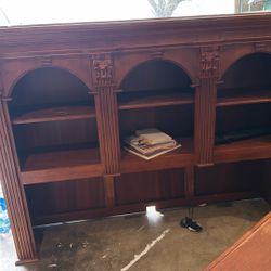 bookcase credenza computer desk 