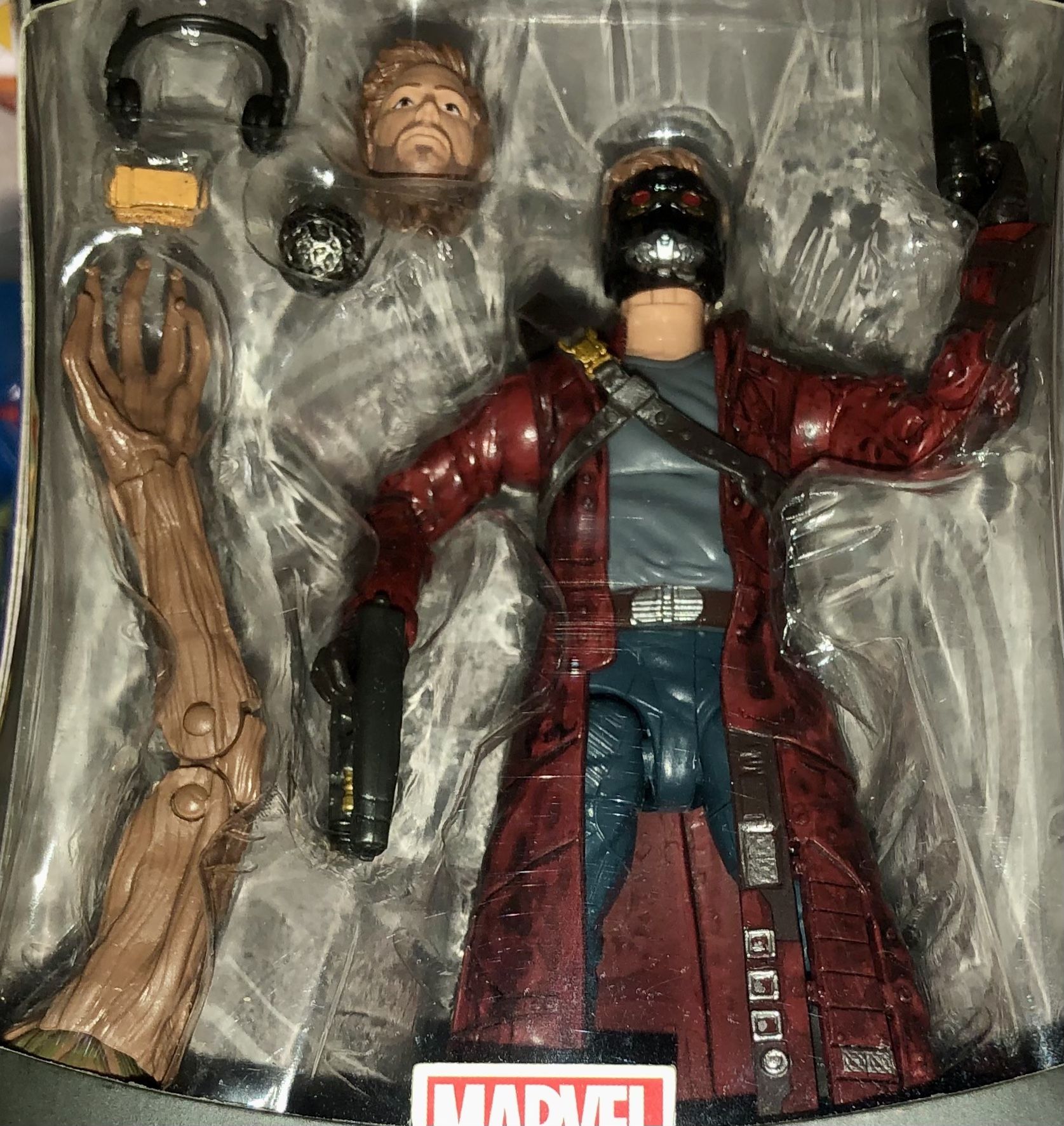 Marvel Legends Star Lord (BODY & HANDS ONLY) (Guardians Galaxy) MINT Chris  Pratt