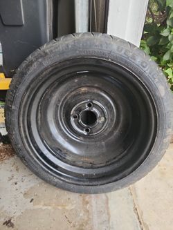 T125/70D15 Spare Donut Tire on Steel Rim