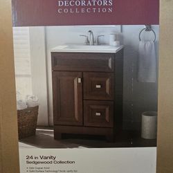 Home Decorators Collection Sedgewood 24.5 in. W x 18.75 in. D x 34.375 in. H Single Sink Bath Vanity in Dove Gray with Arctic Solid Surface Top

Brand