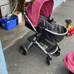 Evenflo Stroller with Basinet and car seat