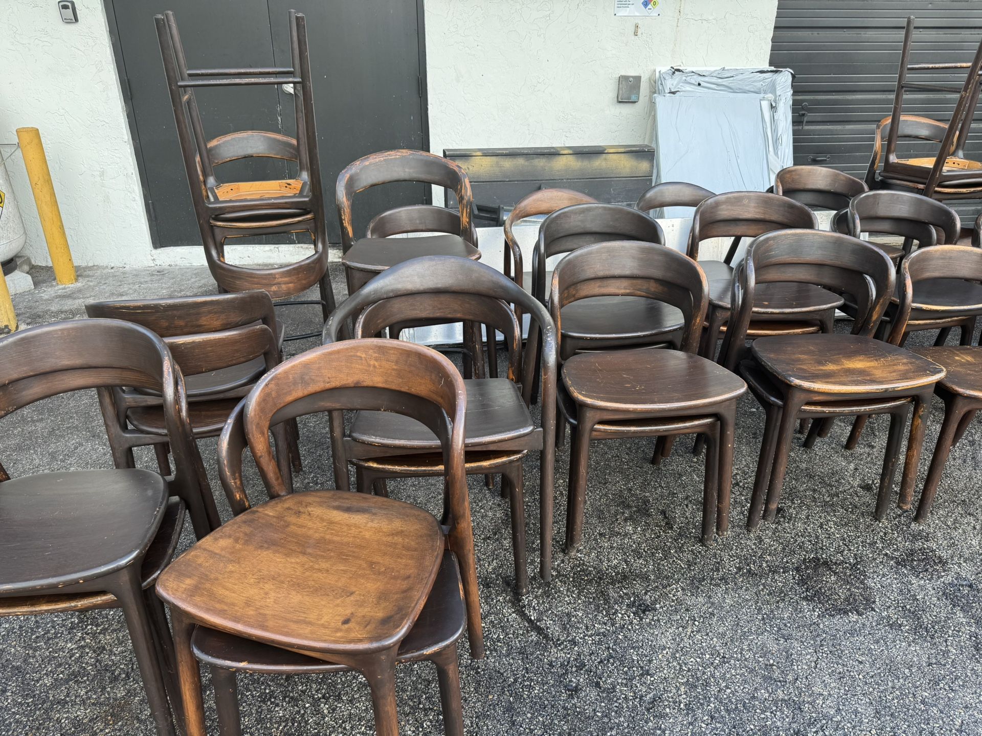 Free Teak Chairs And Marble Tables