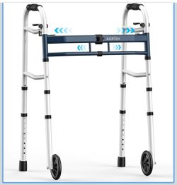 Narrow Walkers for Small Doorways - Width Height Adjustable Walker, Folding Walkers for Seniors Handicapped & Disabled, Standard Walkers for Tight Spa