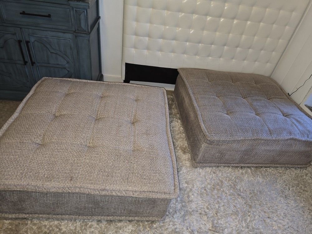 2 Luxury Tufted Modular Accent Chairs Delivery Available