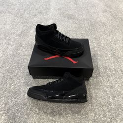 Jordan 3 Retro Black Cat Men Size 12 New 