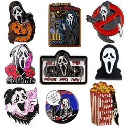 Ghost Face Enamel Pins