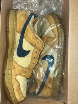 2003 Nike Dunk Low Wheat and Navy Sneakers