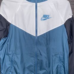 Nike Tealish Green and White Windbreaker 