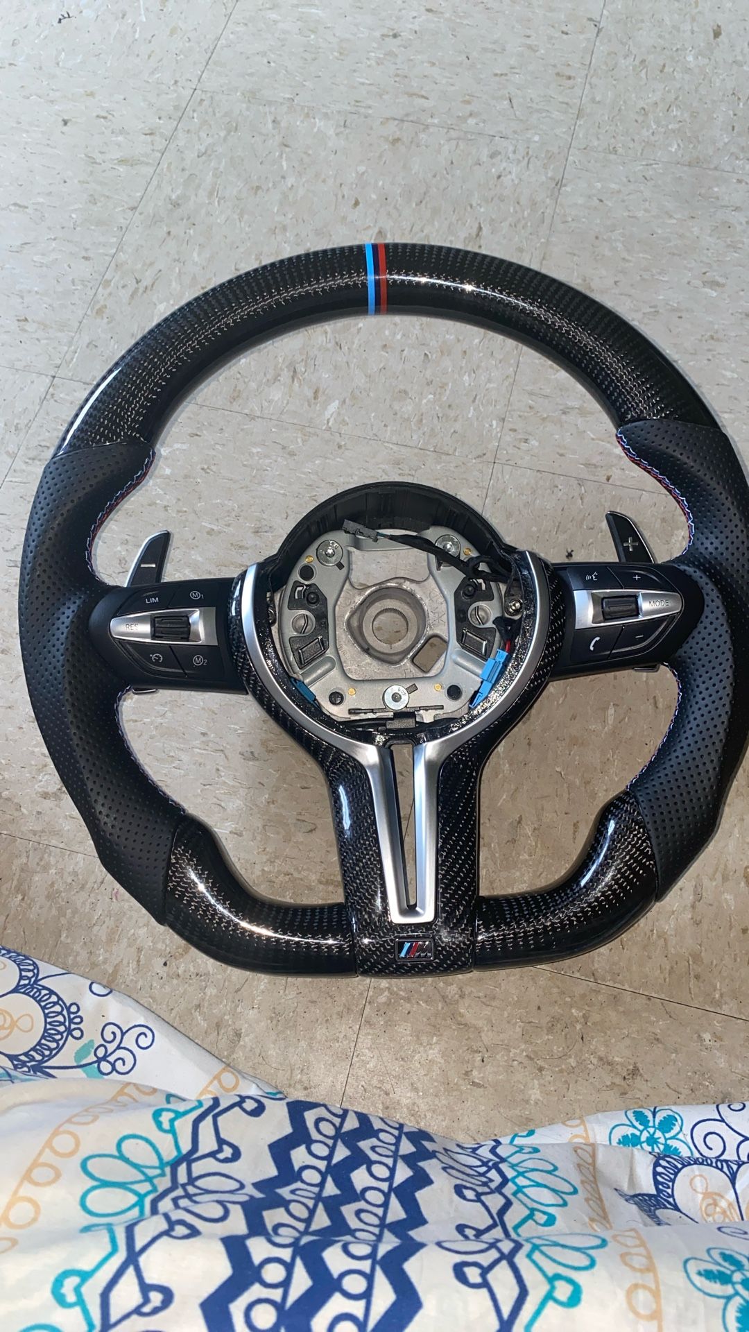 F series, BMW, carbon fiber steering wheel