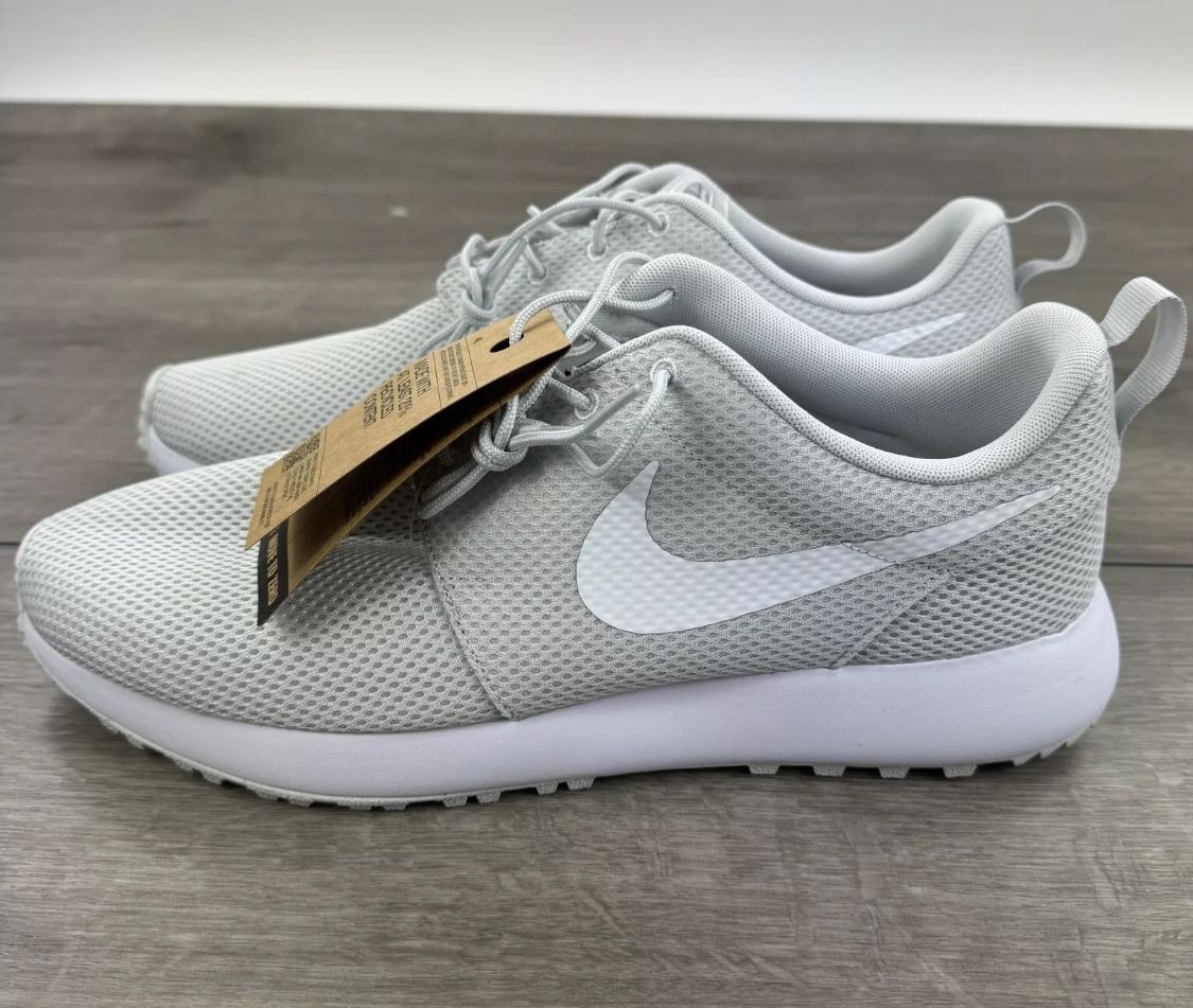 Size 12 Nike Golf Shoes Roshe G Spikeless White / Gray 