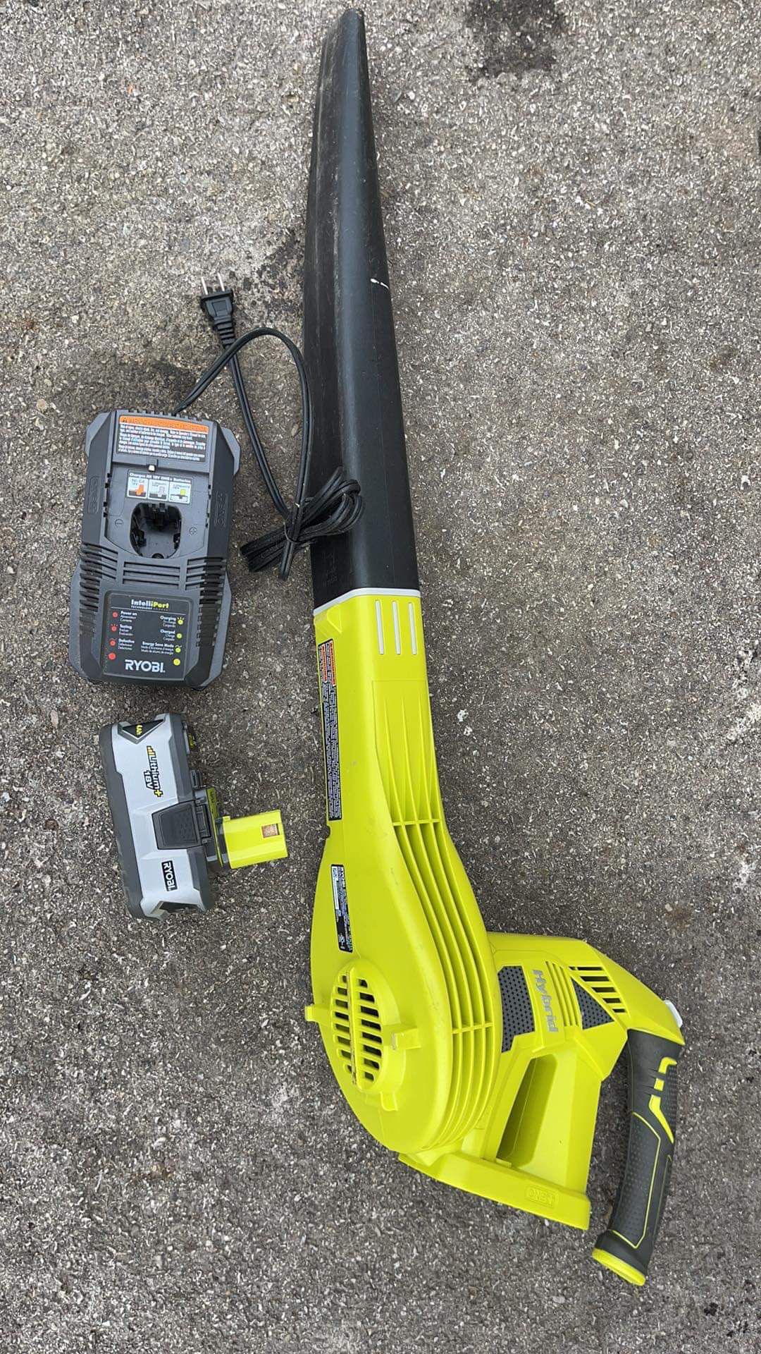 Leaf blower hybrid 18 V lithium With battery and charger