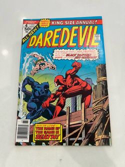 Daredevil, King-Size Annual #4 (10/76) w/ Black Panther & Namor, 5.0 Glossy Newsstand