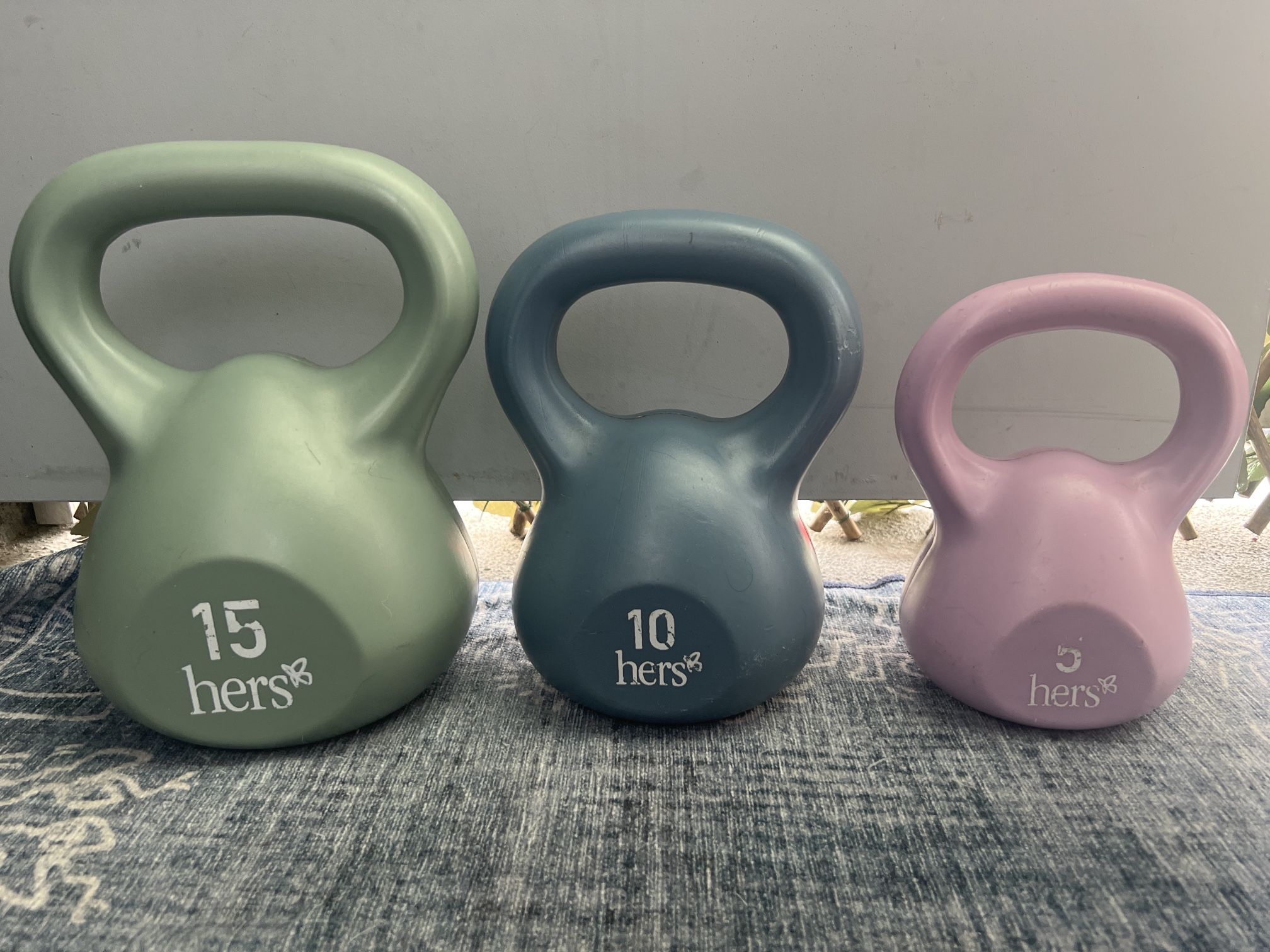 3-Piece Kettlebell Set (5, 10, 15 lbs)