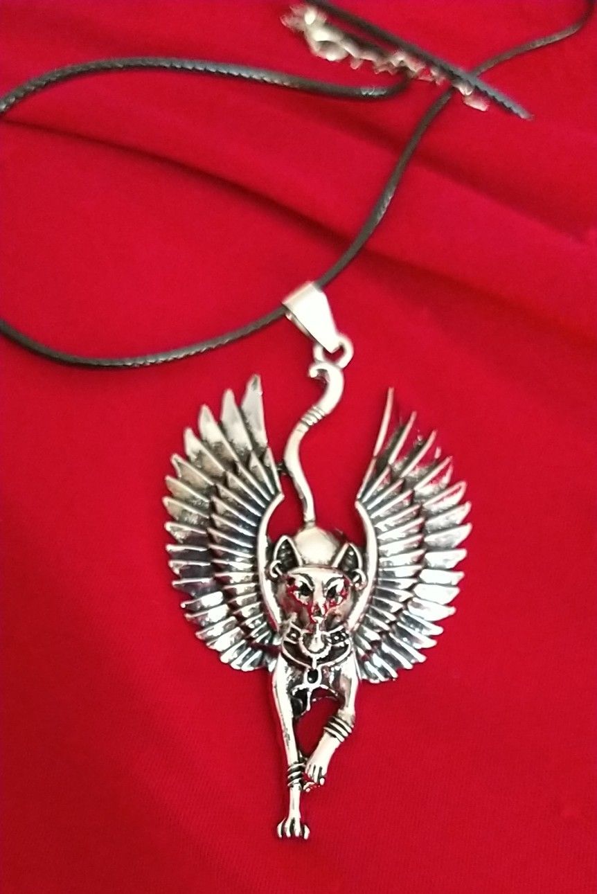 Egyptian Goddess BAST Pendant Necklace4