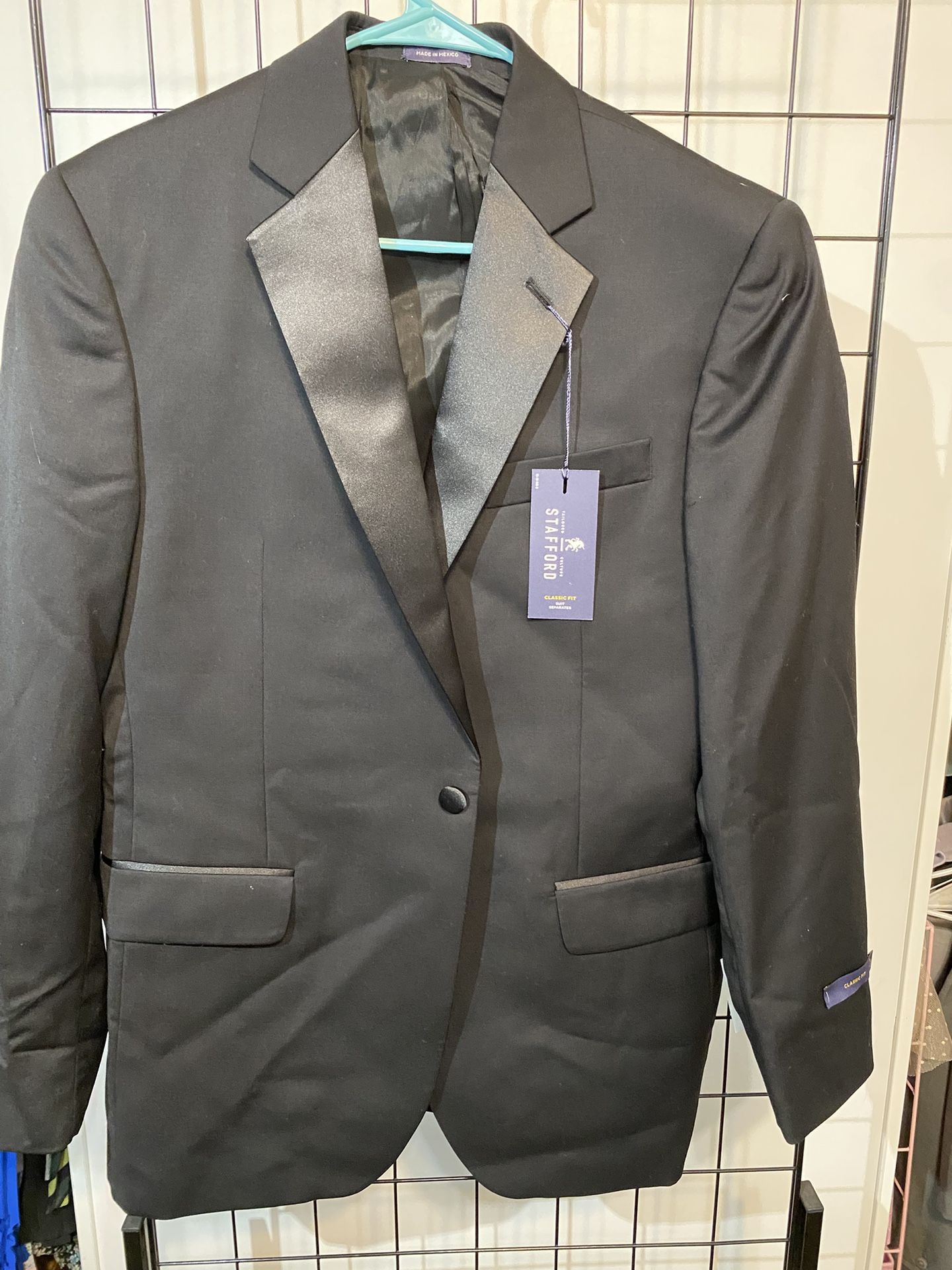 Stafford Mens Suit Jacket Size 40 R
