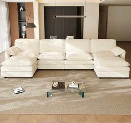 Cream Colored Cloud Couch Dupe