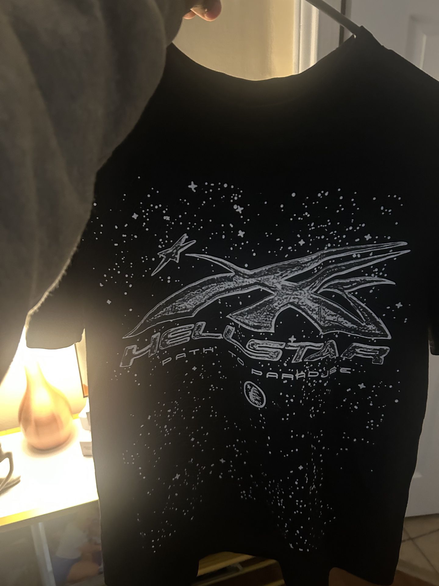 All Black With White Hell Star Shirt