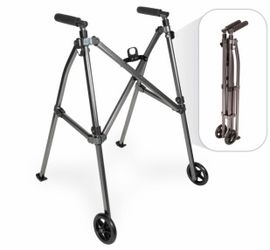 Stander Wonder Walker with 5-inch Wheels, Lightweight Folding Walker