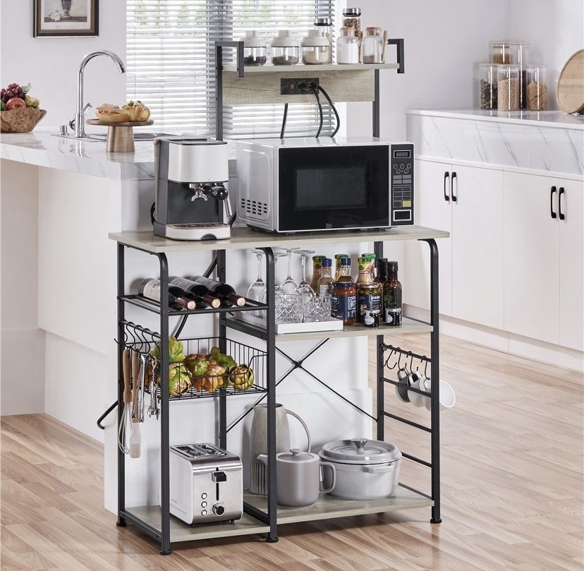 Gray Bakers Rack 615128