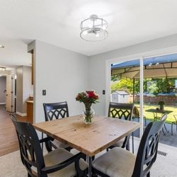 Industrial Table and 4 Chairs
