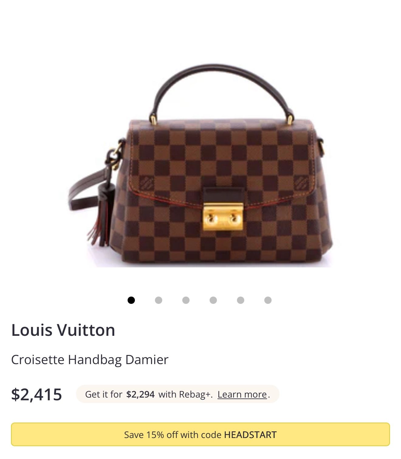 ♥️🤎Authentic Louis Vuitton Croisette in Damier crossbody bag 🤎♥️