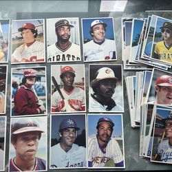 1980 Topps 5x7 Glossy Cards See Pics / About 90 Cards Total 