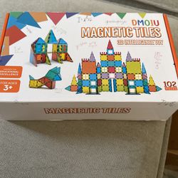 New Magnetic Tiles 102 Piece (2) Available 
