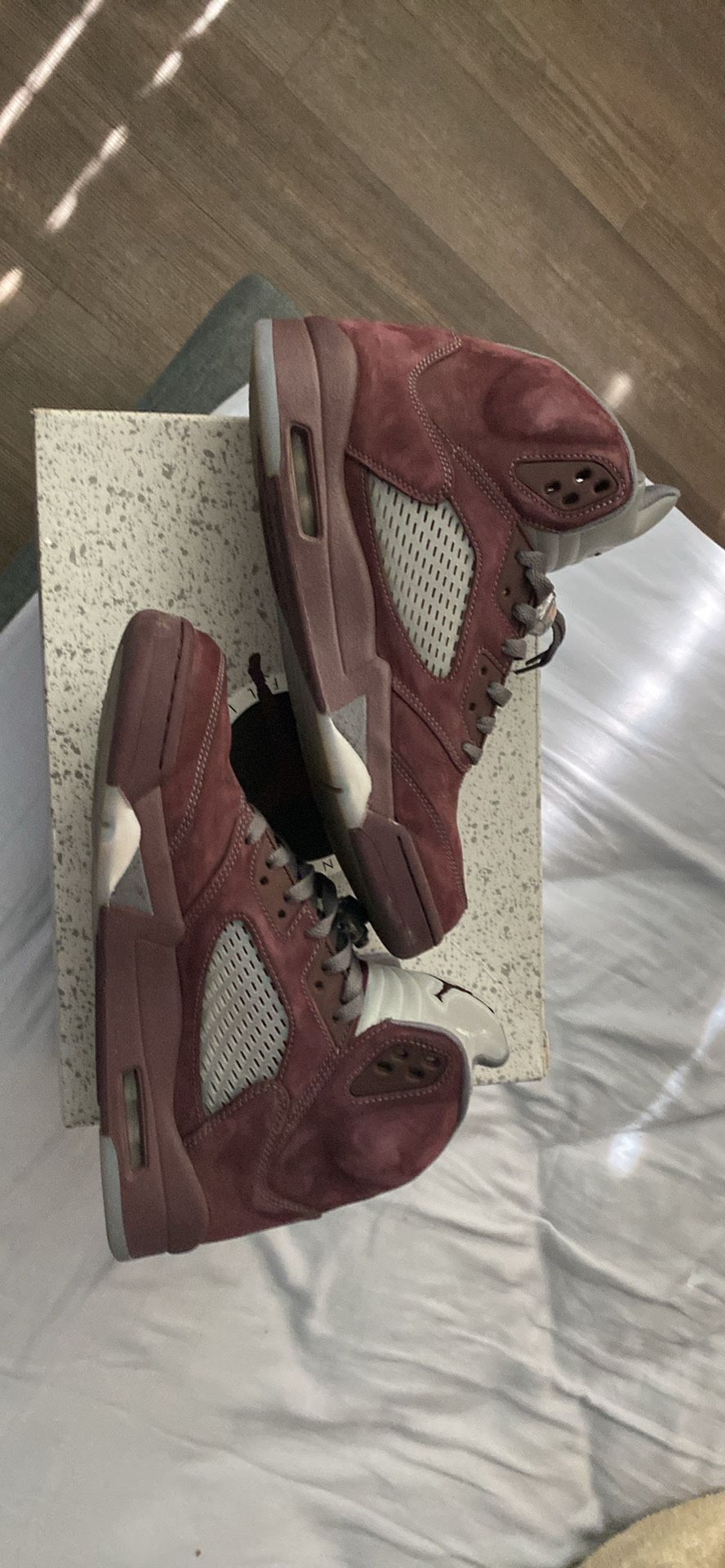 Jordan 5s Burgandy 