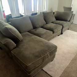 Olive green Sofa (Couch)